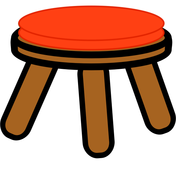 Red Stool Set